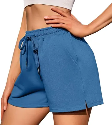 Produktbild von Damen-Sportshorts mit hoher Taille und Taschen
