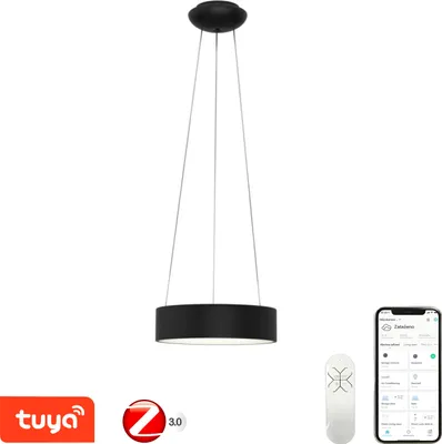 Obrázek produktu pro Immax NEO AGUJERO Smart závěsné svítidlo 45cm 30W černé Zigbee 3.0