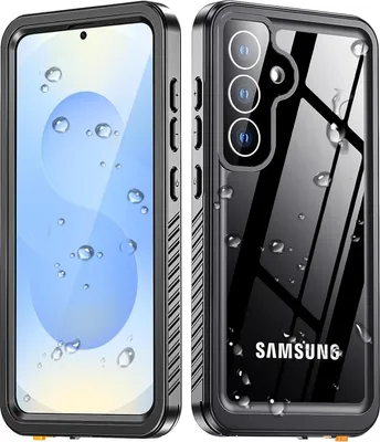 Immagine prodotto di Custodia protettiva per Samsung Galaxy S25, impermeabile IP68, protezione dello schermo integrata, custodia integrale Nero