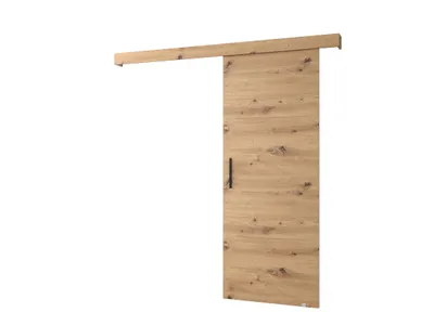Obrázok produktu pre MOB, Posuvné dvere - 90 cm - Sharlene I (dub artisan + čierna matná + čierna)