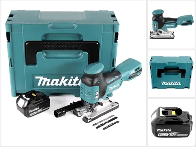 Productafbeelding van Makita DJV 181 T1J accu pendelzaag 18V borstelloos + 1x accu 5,0Ah + Makpac - zonder oplader