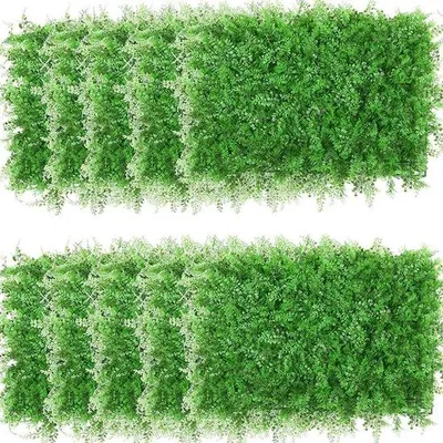Image de Mur végétal en plastique 60 x 40 cm, résistant aux UV, pour la décoration