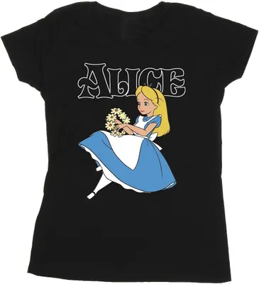 Produktbild von Disney - "Alice in Wonderland" T-Shirt für Damen BI6883 (S) (Schwarz)