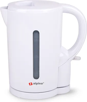 Produktbild von alpina Wasserkocher 1,7 Liter - 2200 Watt - Schnurloser Wasserkocher - Trockengehschutz - Weiß