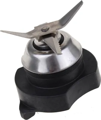 A close-up studio shot of a blender blade assembly.