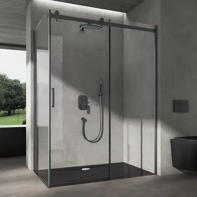 Produktbild von doporro Ravenna19 Duschkabine Ecke 70x100x195 cm mit Schiebetür, Sicherheitsglas 8 mm