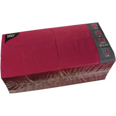 Produktbild von Papstar 12494, Bordeaux, Seidenpapier, Einfarbig, 46,5 g/m², 330 mm, 330 mm
