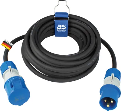 Obrázok produktu pre Predlžovací kábel as-Schwabe CEE 10 m, 230 V, 16 A, 3G2,5, 3-pólový, vonkajší, gumový, IP44