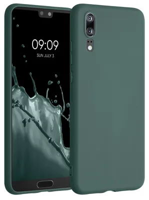 Produktbild von kwmobile Handyhülle für Huawei P20 Hülle - TPU Case - Kabelloses Laden - Schutzhülle Cover in Blaugrün