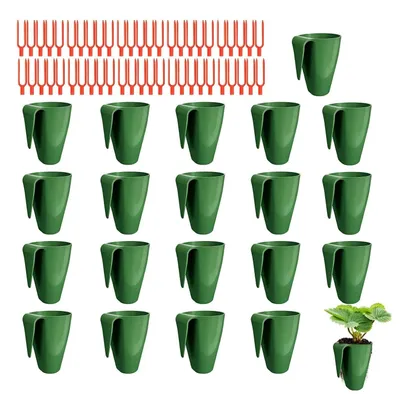 Productafbeelding van Set van 20 Aardbeienkweekpotten voor Succesvolle Zaailinggroei