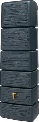 Produktbild von 4rain Regenwasser-Wandtank Slim graphitgrau 330 l