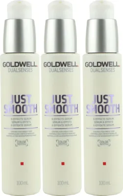 Image de Goldwell Just Smooth 3 x 100 ml 6 effets sérum sérum capillaire huile capillaire sans rinçage