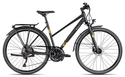 Produktbild von 2R Manufaktur TRS30 Trapez Damen-Trekkingbike mit hellem Licht 28 Zoll Schwarz 51 cm