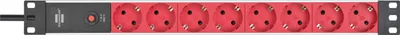 Produktbild von Brennenstuhl 1390007118 - 2 m - 8 AC-Ausgänge - Indoor - IP20 - Schwarz - Rot - 10 A