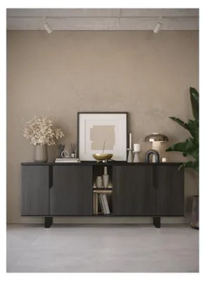 Immagine prodotto di Madia 4 ante palissandro nero Zaira 205x49x83h