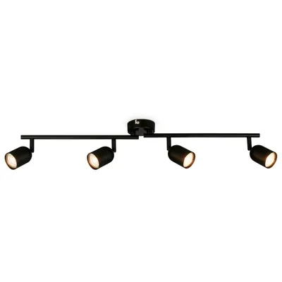 Immagine prodotto di BRILONER Lampada da soffitto, orientabile, attacco GU10, nero, 70,5 x 8 x 11 cm