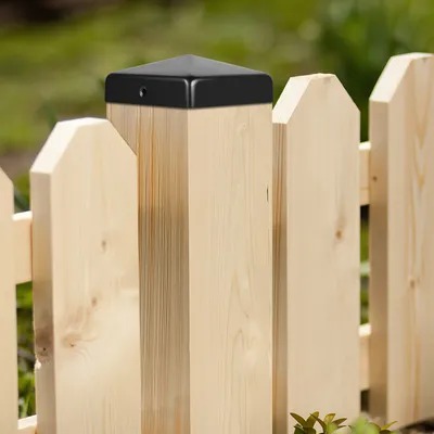 Produktbild von Jiubiaz 10x Pfostenkappen Zaunkappen Zaunkappe Pfostenabdeckkappe Abdeckkappe Schwarz 91mm