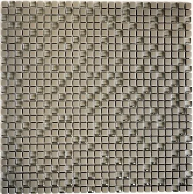 Produktbild von Mosaik Fliese ECO Recycling GLAS Enamel cream matt Glas MOS140-03C_f | 10 Mosaikmatten