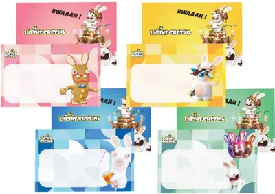 Immagine prodotto di 8 inviti Raving Rabbids -