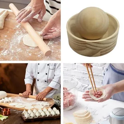 Produktbild von Teigtaschenpresse aus Holz für die Küche