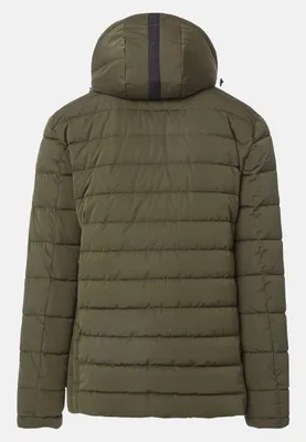 Zdjęcie produktu dla CASAMODA męska kurtka outdoorowa pikowana kaptur pikowany regular fit oliwkowa zieleń XL