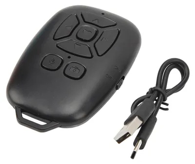 Obrázek produktu pro Dálková spoušť Bluetooth 5.0, bezdrátové ovládání fotoaparátu pro selfie a videa, černá