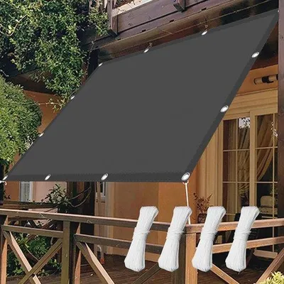 Productafbeelding van Schaduwdoek 260 x 290 cm UV Bescherming voor Buiten – Zonnezeil met Touwen voor Tuin en Patio