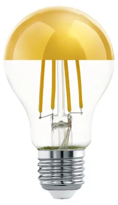 Produktbild von EGLO E27 LED Lampe, Kopfspiegellampe gold, Glühbirne blendfrei, A60