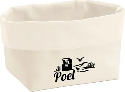 Produktbild von Huuraa Organizer Poel Strandmotiv 8 Liter Large Canvas Baumwolle Utensilo Geschenkidee