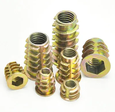 Produktbild von Einschraubmuttern Einschraubmuffen Eindrehmuffen Innensechskant 10 Stück M4 x 10 mm