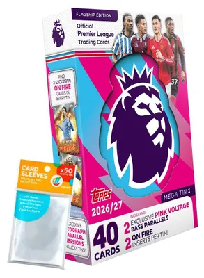 Image de Lot comprenant des cartes de la Premier League 2026/27 : 1 boîte (sélection aléatoire) + pochettes de protection exclusives collect-it