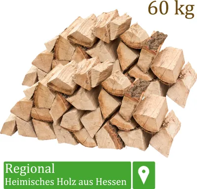 Produktbild von Palivové dřevo Palivové dřevo Dub 60 kg Pro kamna a krb Ohnivá mísa Gril Palivové dřevo Polena Dřevo 25 cm sušené v peci Flameup