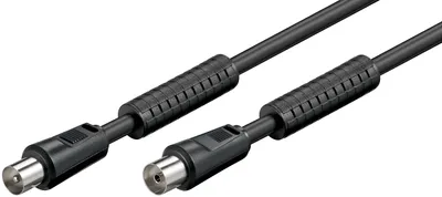 Produktbild von Goobay 50730, 5 m, Koaxial, Koaxial, Schwarz