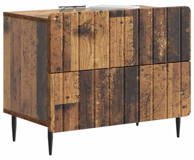 Imagen del producto de Armario de Noche Madera envejecida 62 x 34,5 x 49,5 cm