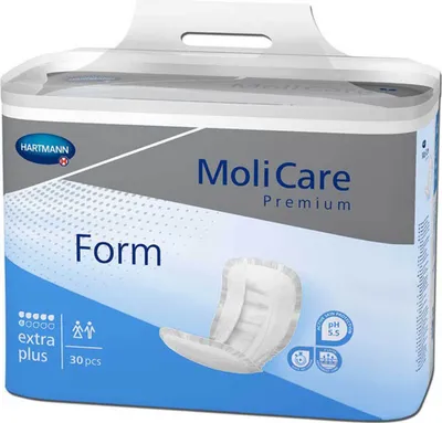 Produktbild von MoliCare® Premium Form Vorlage – 6 Tropfen, 32 Stück für zuverlässigen Schutz bei mittlerer Inkontin