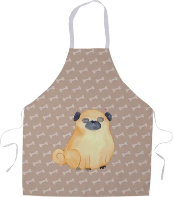 Produktbild von Mr. & Mrs. Panda Schürze Mops - Hundeglück - Geschenk, Sprüche, Küchenzubehör, Hundeliebe, Grillmeister, Kochschürze, Küchenschürze, Knuffig, Hund, Grillschürze, Liebe