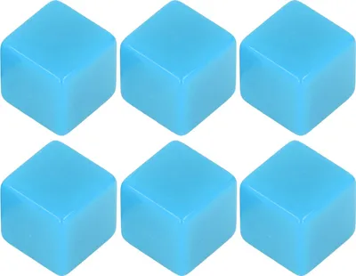 Obrázek produktu pro 6dílná prázdná sada kostek, obdélníková, šestistěnná plastová, kostky, třída, stolní hra, kutilství, matematika, počítání, výuka, párty potřeby