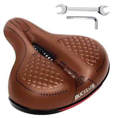 Zdjęcie produktu dla Siodełko rowerowe żelowe - Ergonomiczne - Wodoodporne - Z amortyzacją - Dla kobiet i mężczyzn - Do roweru miejskiego i szosowego