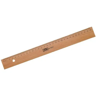 Produktbild von M+R Lineal Holz 30cm Buche Metalleinlage 1 Stück