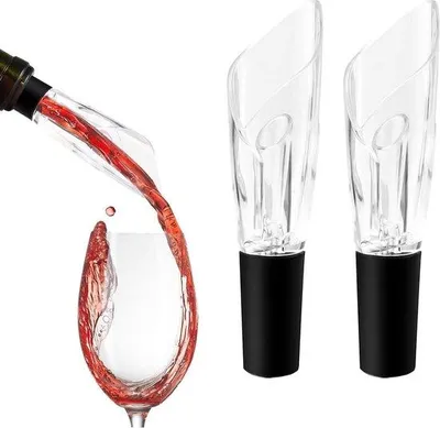 Produktbild von Weinbelüfter, doppelwandig, tropffrei, wiederverwendbar, für Familie und Party
