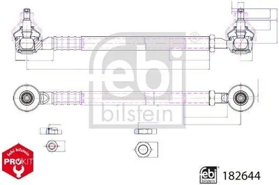 Produktbild von FEBI BILSTEIN 182644 Spurstange Vorne