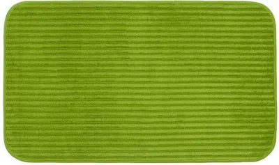 Productafbeelding van Antislip badmat, 100% polyester, 60 x 100 cm, donkergroen