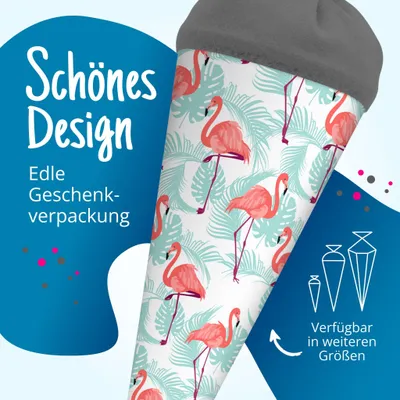 Produktbild von itenga Geschwister Schultüte 35cm "Flamingo"
