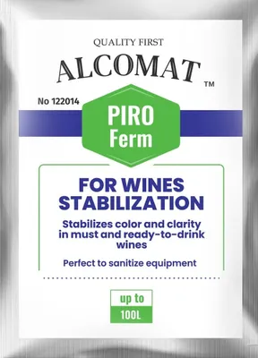 Produktbild von Alcomat PIRO Ferm | Kaliummetabisulfit zur Desinfektion und Stabilisierung der Gärung | Wein-, Brau- oder Destillationsindustrie | bis 100L