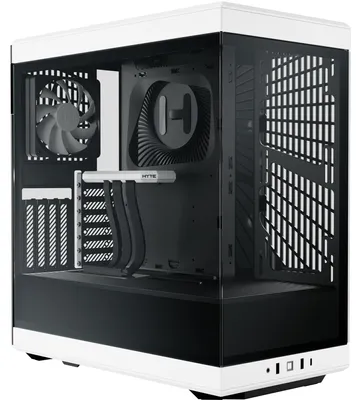Produktbild von HYTE Y40 White ATX MidiTower Gaming Gehäuse weiß/schwarz, Seitenfenster
