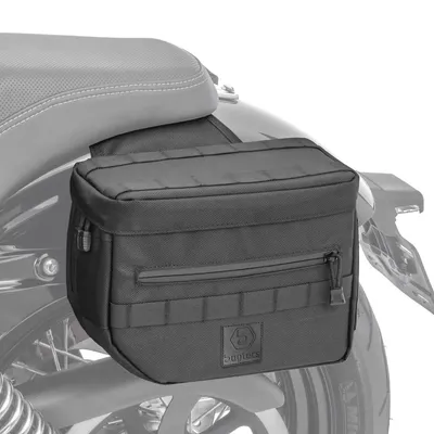 Produktbild von Satteltaschen Club Style passend für Harley Davidson Modellen Ballistic Nylon Craftride DC1 schwarz