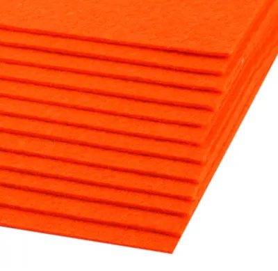 1 Bastelfilz Bogen DIN A4, ca. 2mm, 300g/m² feste Qualität orange
