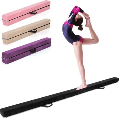 Immagine prodotto di Trave di equilibrio - Bilanciere per ginnastica - Domestico - Pieghevole - Design - 210 cm - Nero