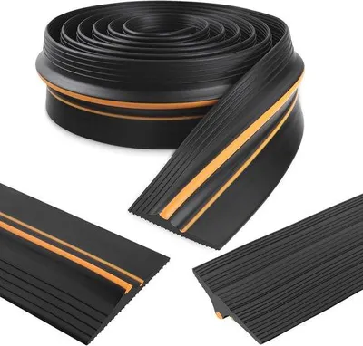 Produktbild von Famanu Garagendichtung Wetterfest - Gummidichtungsstreifen für Garagen und Lager (90mm×12mm×3m)