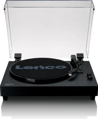Image de Lenco LS-60BK - Platine vinyle en bois avec Bluetooth et haut-parleurs intégrés - Noir